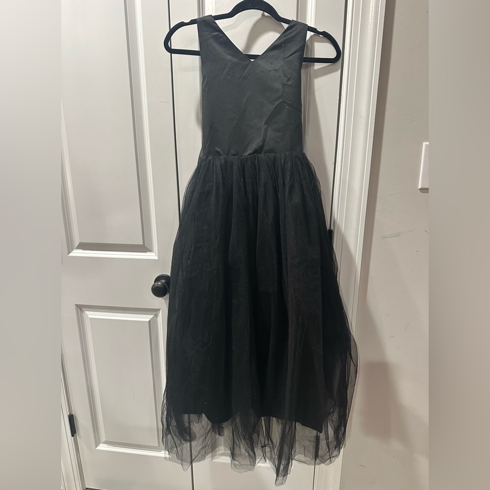 Elegant Black Kids Formal Tulle Dress